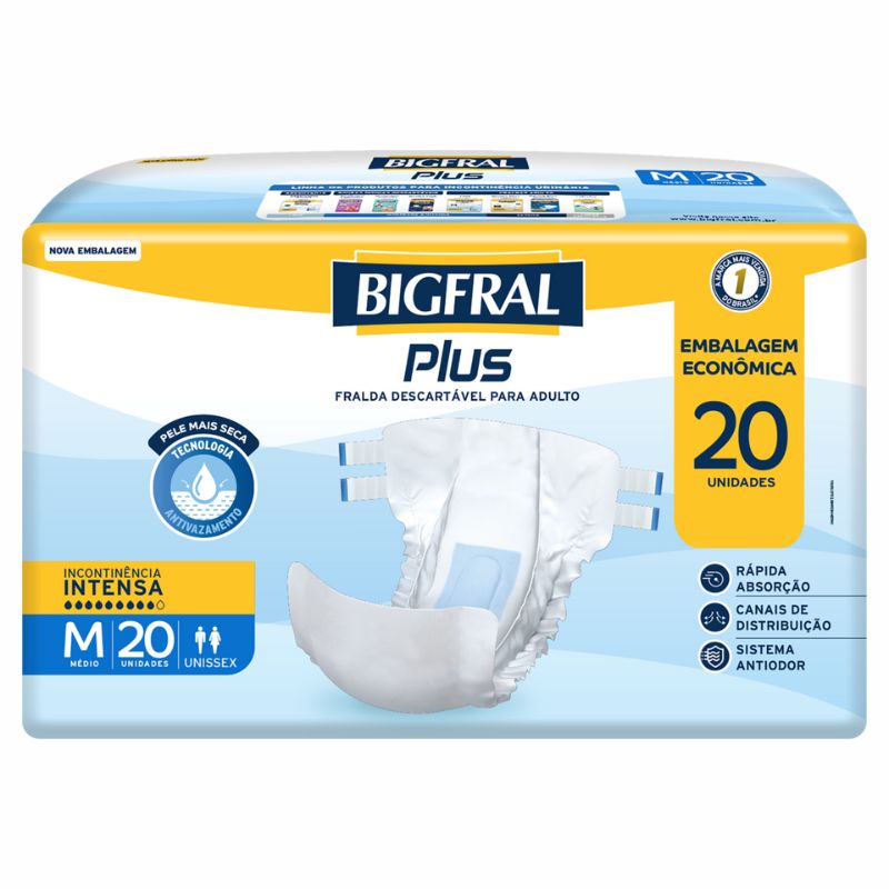 FRALDA DEC BIGFRAL PLUS ADU M EMB ECON