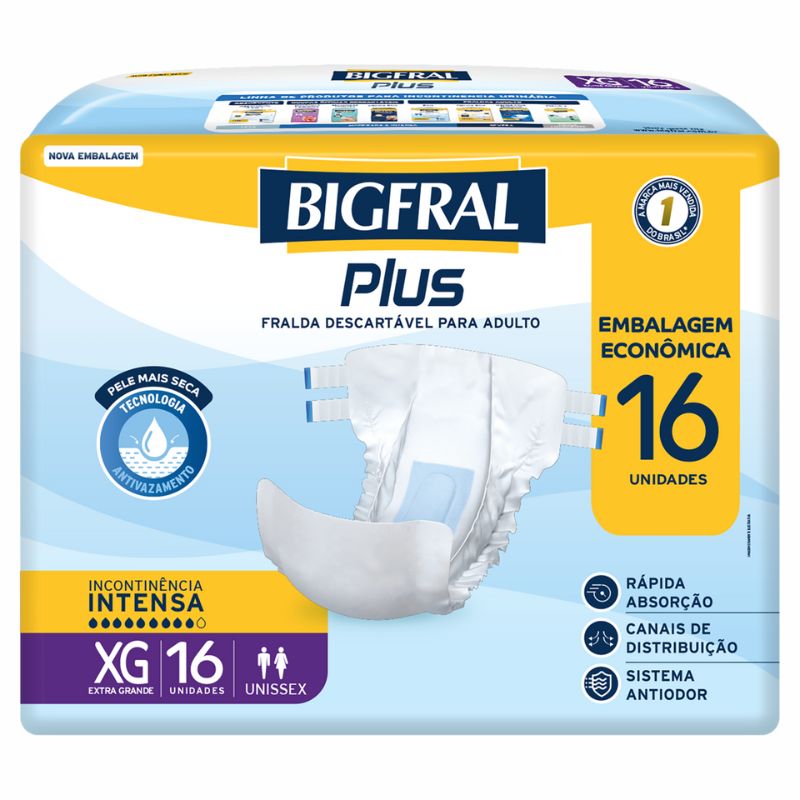 FRALDA DEC BIGFRAL PLUS ADU XG EMB ECON
