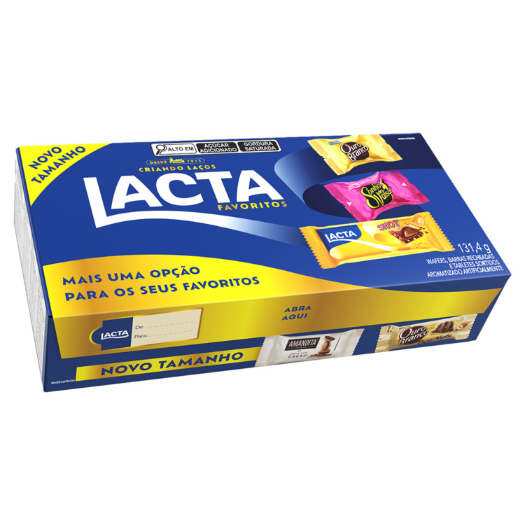 Bombom Sortido Lacta Favoritos Caixa 131,4g