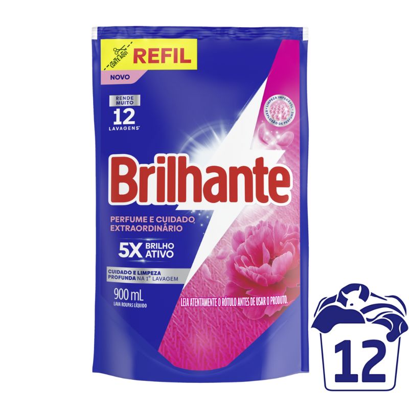 LAVA ROUPA LIQ BRILHANTE PERF CUID REF