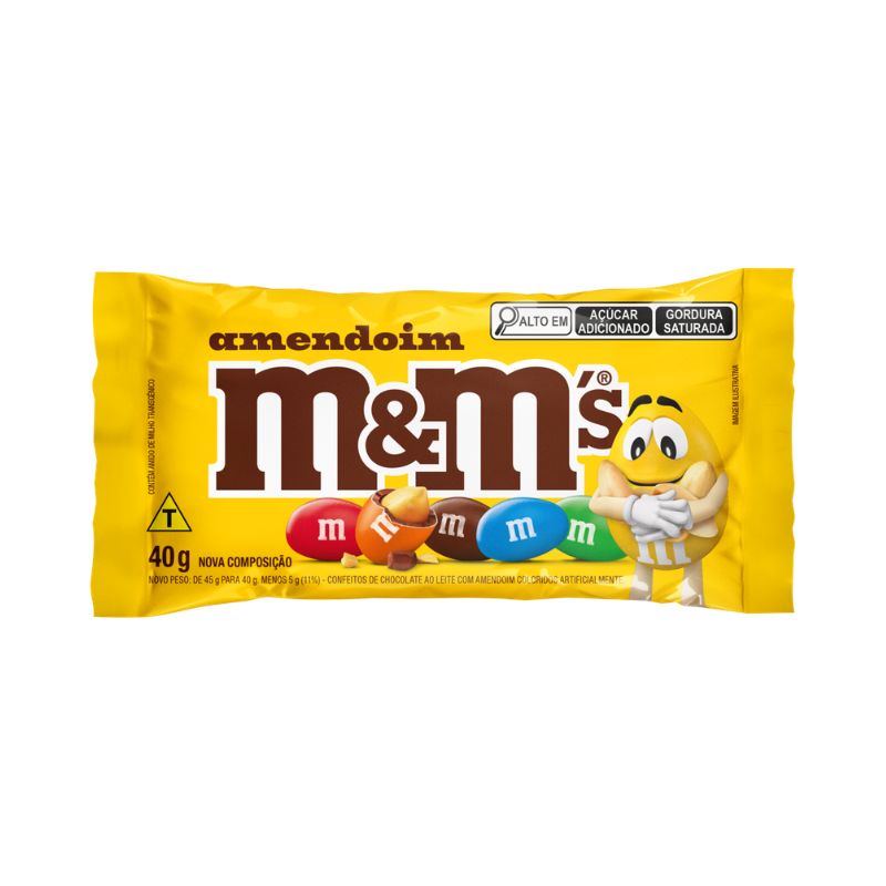 CHOC CONF M&M AMENDOIM CHOC AO LEITE