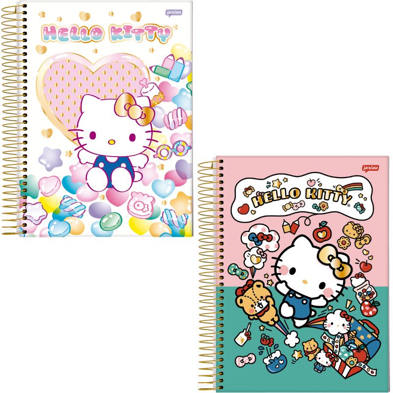 CADERNO JANDAIA ESP HELLO KITTY 10 MT