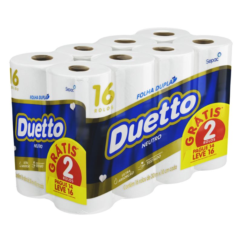 PAPEL HIG DUETTO NEU FL DP 30M LV16 PG14