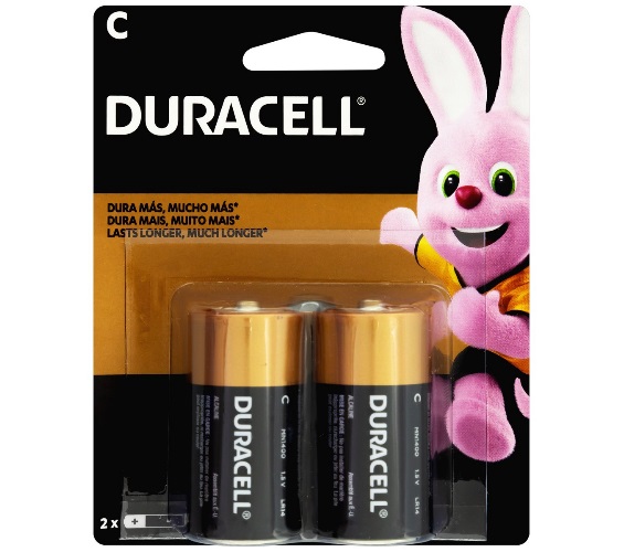 Pilha Alcalina C MN 1400B2 Duracell 2 Unidades 1,5V