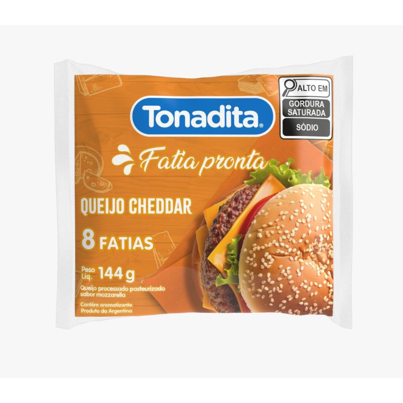 QUEIJO CHEDDAR ARG TONADITA 8 FATIAS
