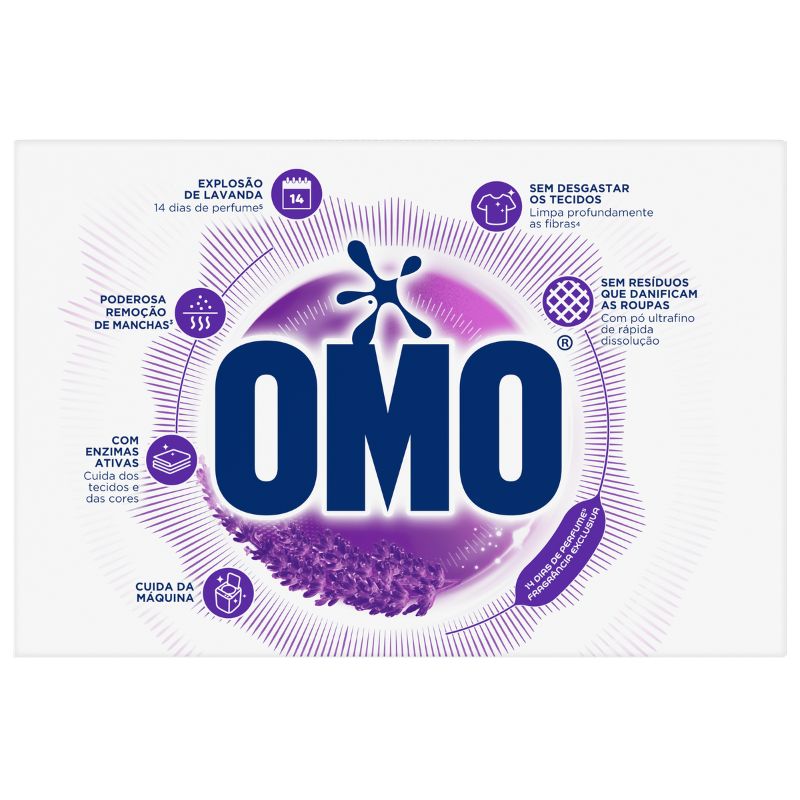 LAVA ROUPA PO OMO LAVANDA CX