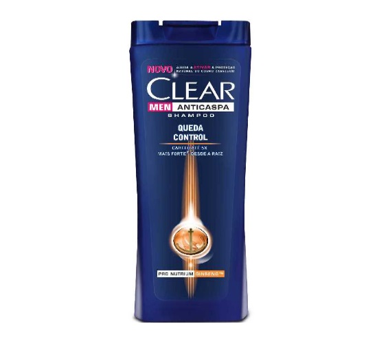 Shampoo Anticaspa Clear Men Queda Control Frasco 400ml