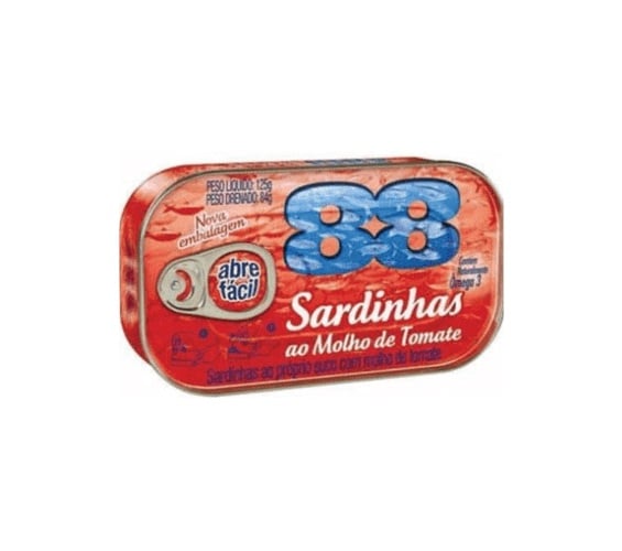 Sardinha com Molho de Tomate 88 Lata 84g