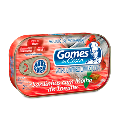 Sardinha com Molho de Tomate Gomes da Costa Lata 84g