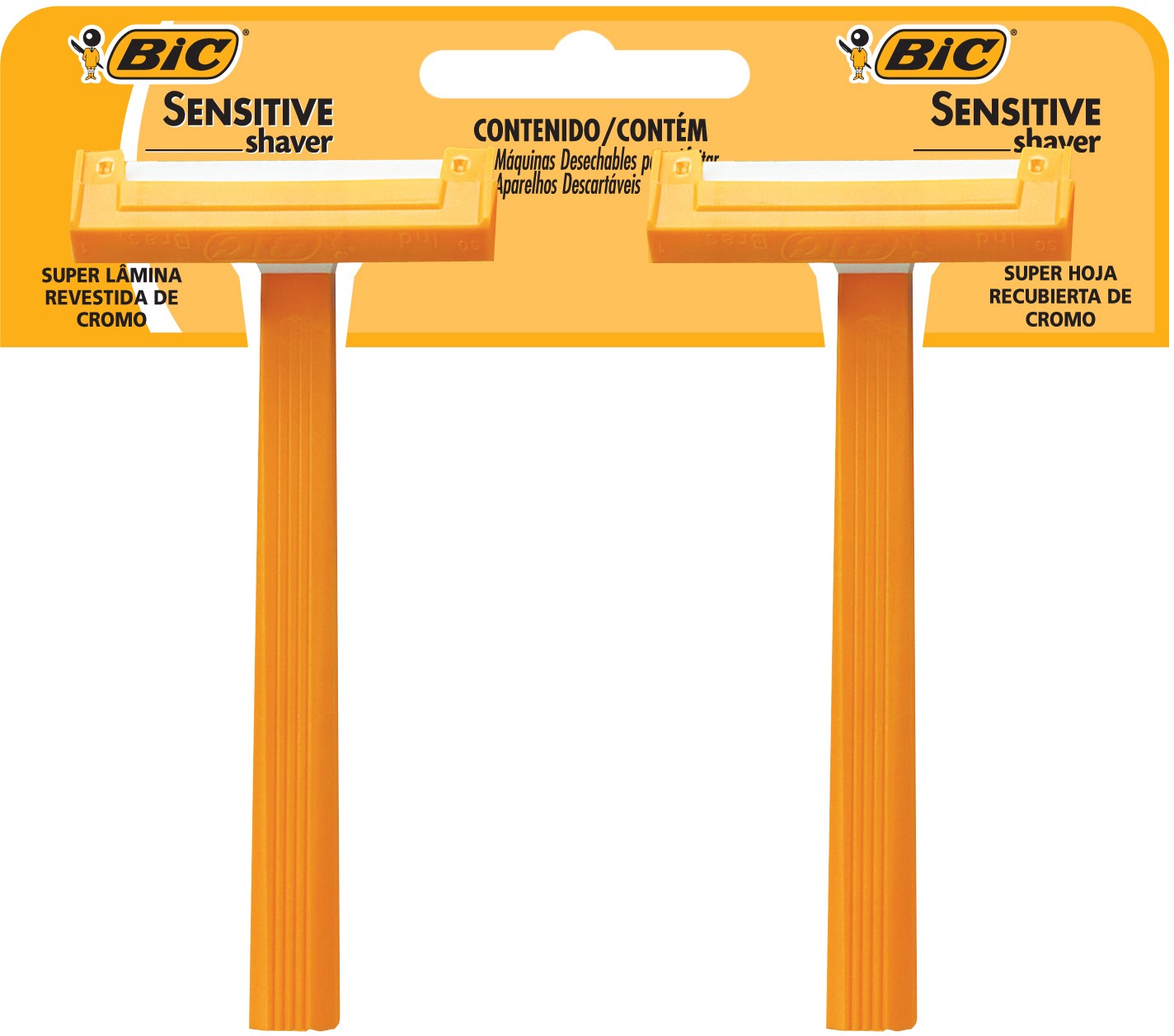 Aparelho de Barbear BIC Sensiteve Shaver 2 unidades