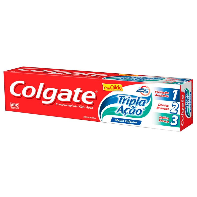 Creme Dental Menta Original Colgate Tripla Ação Caixa 180g