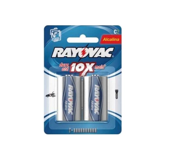 PILHA RAYOVAC ALC C