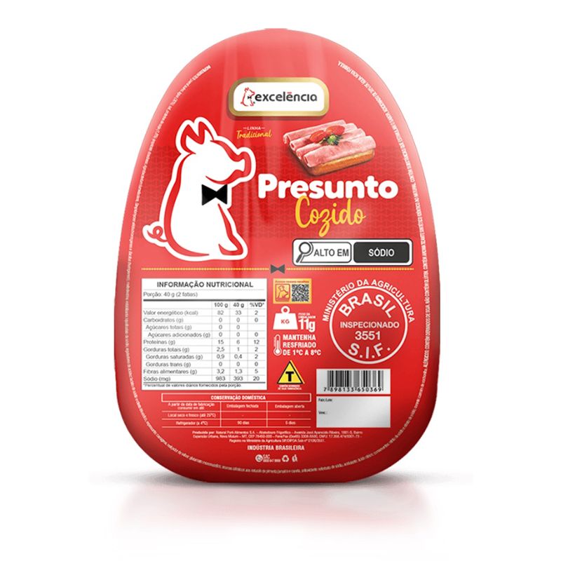 Presunto Excelência Cozido Kg
