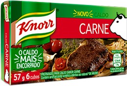 Caldo em Tablete Carne Knorr Mais Sabor Caixa 57g 6 Unidades