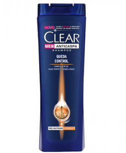 Shampoo Anticaspa Clear Men Queda Control Frasco 200ml