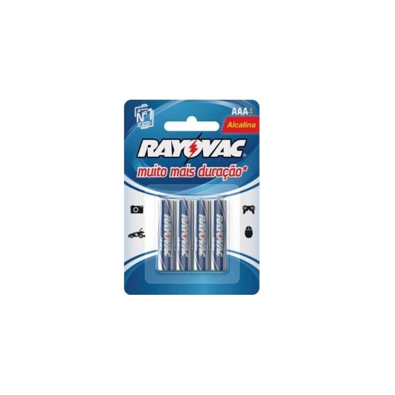 Pilha Rayovac AAA4 Alcalina SM LR03 4UN