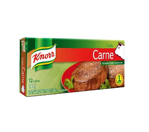 Caldo em Tablete Carne Knorr Caixa 114g 12 Unidades