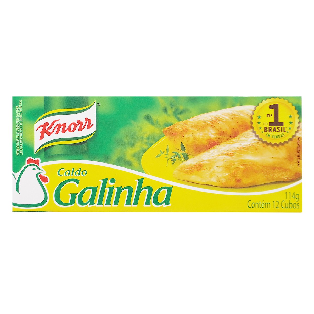 Caldo em Tablete Galinha Knorr Mais Sabor Caixa 114g 12 Unidades