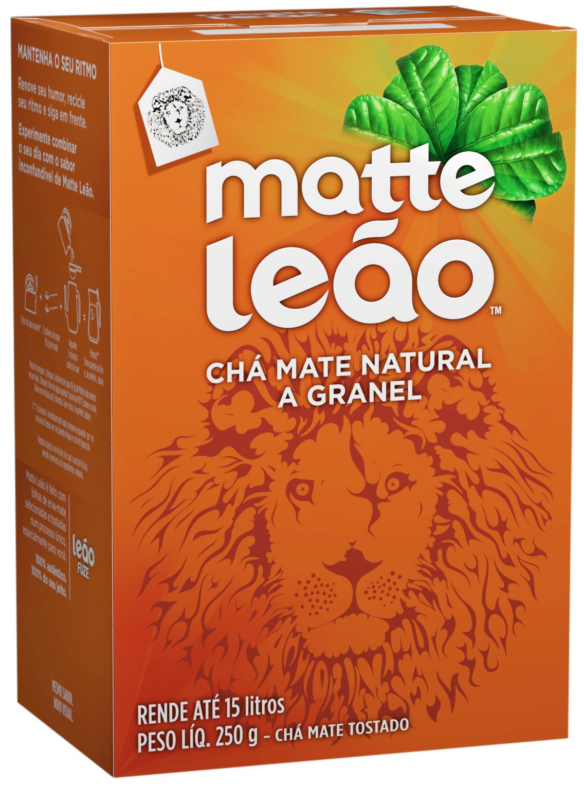 Chá Mate Original Matte Leão Caixa 250g Embalagem Econômica