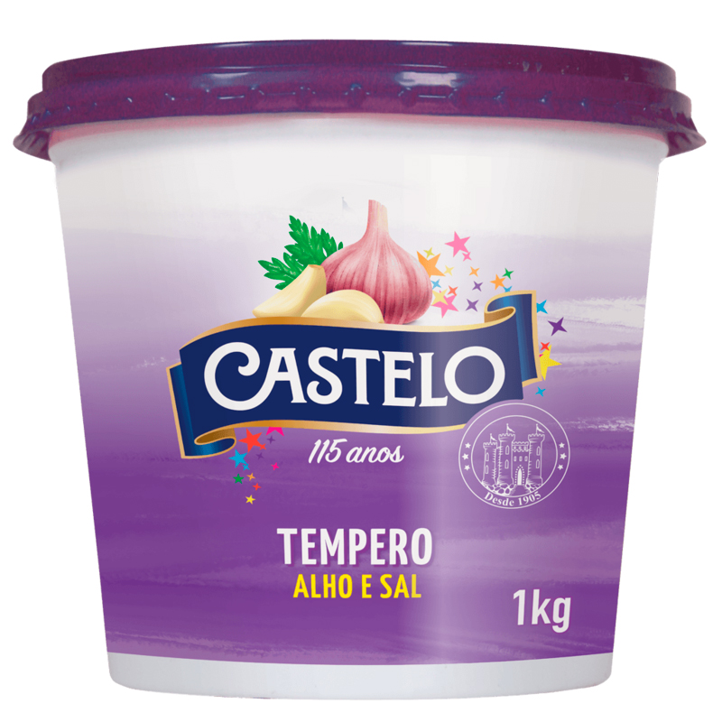 Castelo Alimentos Tempero Alho e Sal 1KG