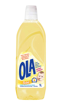 Lava-Roupas Líquido Roupas Delicadas Bebê Ola Frasco 1l