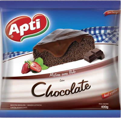 Mistura para Bolo Sabor Chocolate Apti 400g