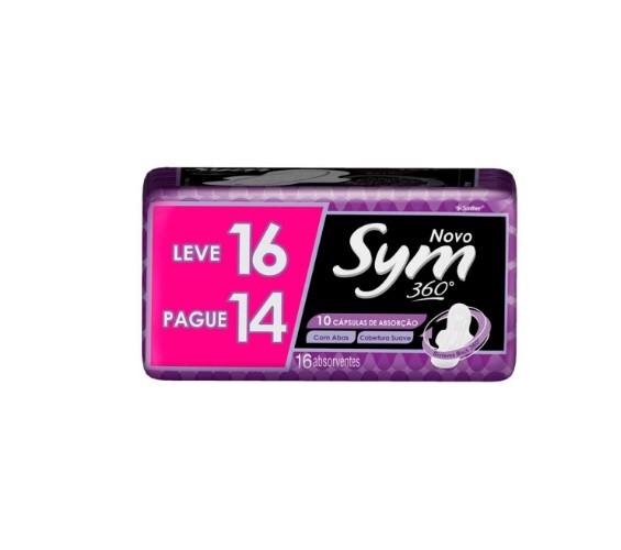 Absorvente com Abas Suave Total Protect Sym Pacote Leve 16 Pague 14 Unidades