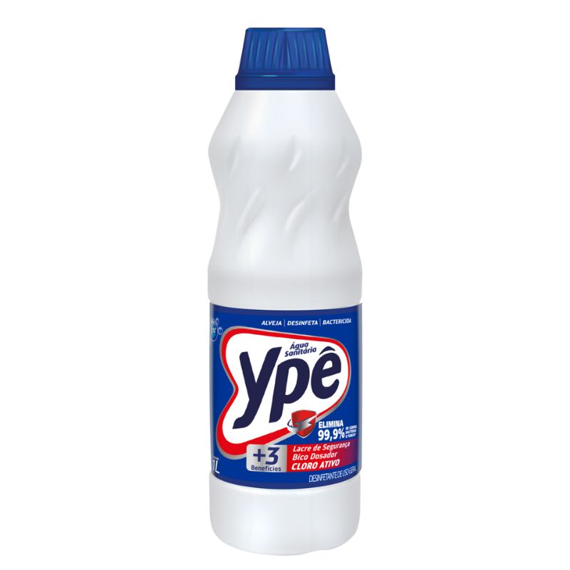 Água Sanitária YPÊ Cloro Ativo 1L