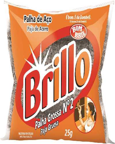 PALHA ACO BOMBRIL BRILLO N2