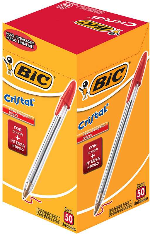 CANETA BIC CRISTAL VERM (ATC)