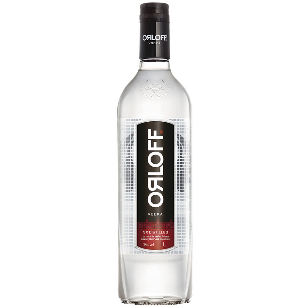Vodka 5x Destilada Orloff Garrafa 1l