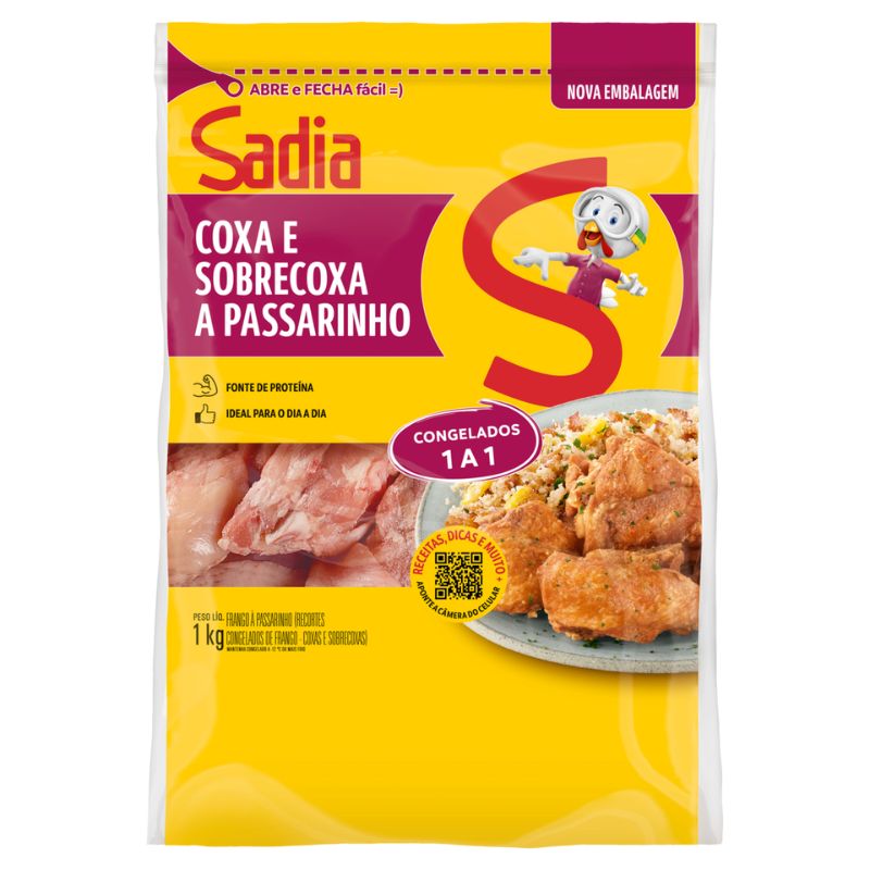 Coxa e Sobrecoxa de Frango a Passarinho Sadia lQF 1Kg