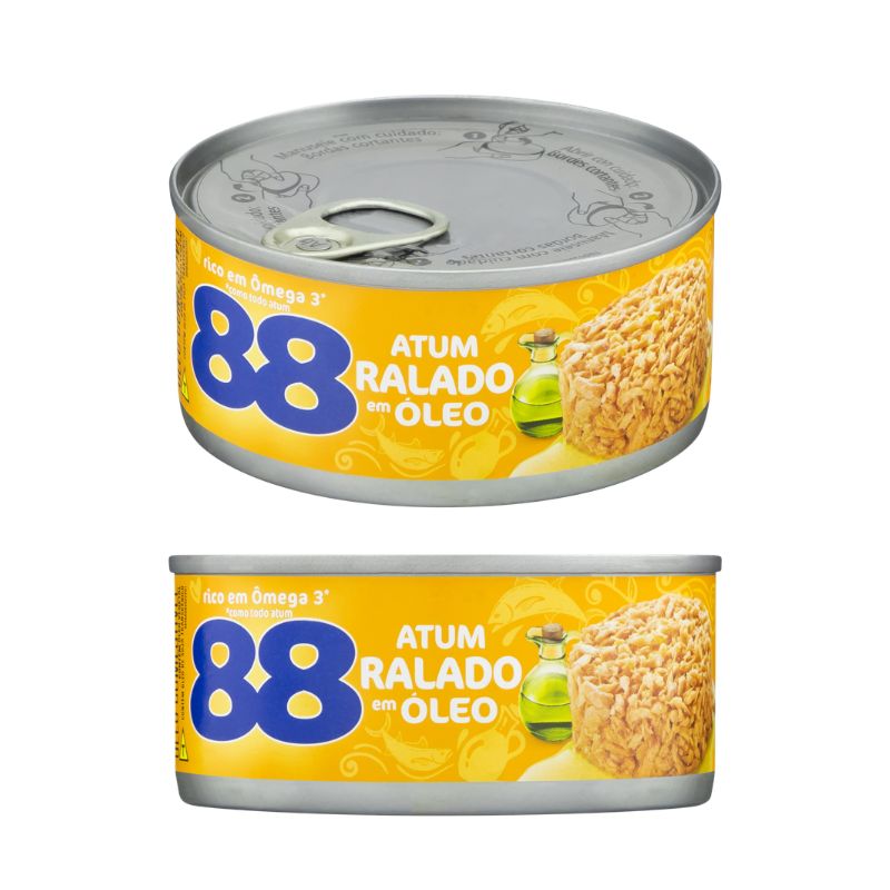 Atum Ralado em Óleo 88 Lata 105g