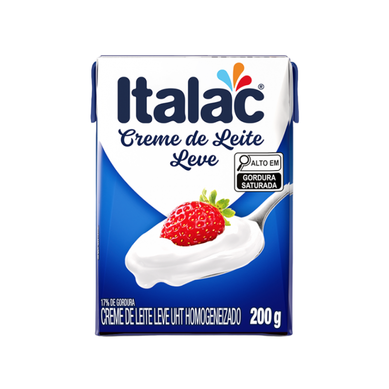 Creme de Leite UHT Leve Homogeneizado Italac Caixa 200g