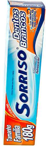 Creme Dental Whitening Sorriso Dentes Brancos Caixa 180g Tamanho Família