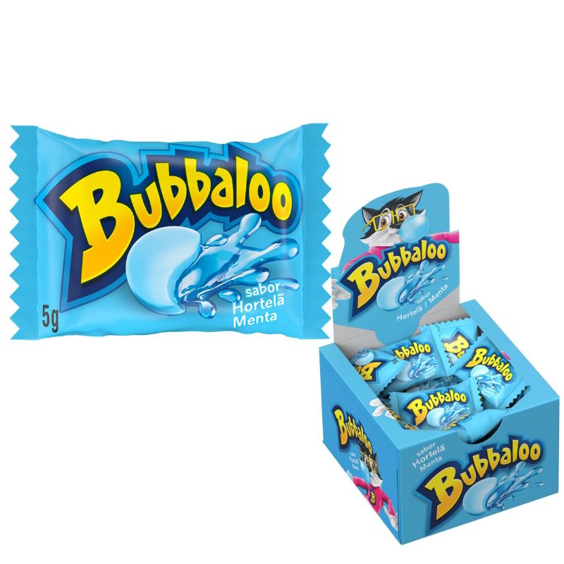 CHICLE BUBBALOO HORT/MENTA - 1X60 UN
