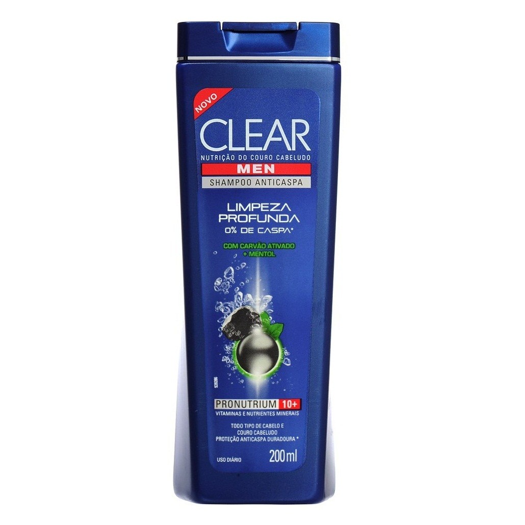 Shampoo Anticaspa Clear Men Sports Frasco 200ml