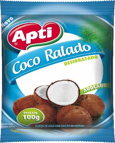 Coco Ralado Apti Desidratado Adocado 100g