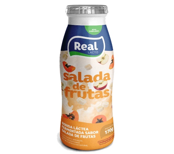 Bebida Láctea Real Salada de Frutas Garrafa 150g