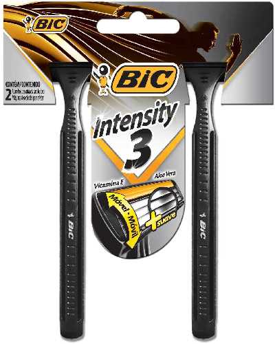 Aparelho Descartável para Barbear Bic Intensity 3 2 Unidades