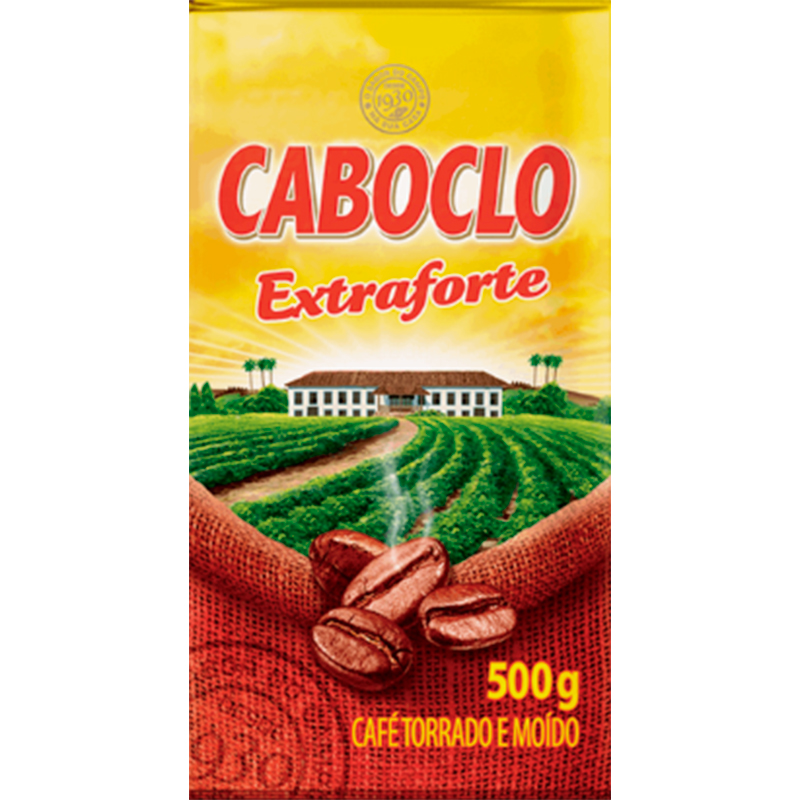 Café Torrado e Moído a Vácuo Extraforte Caboclo Pacote 500g