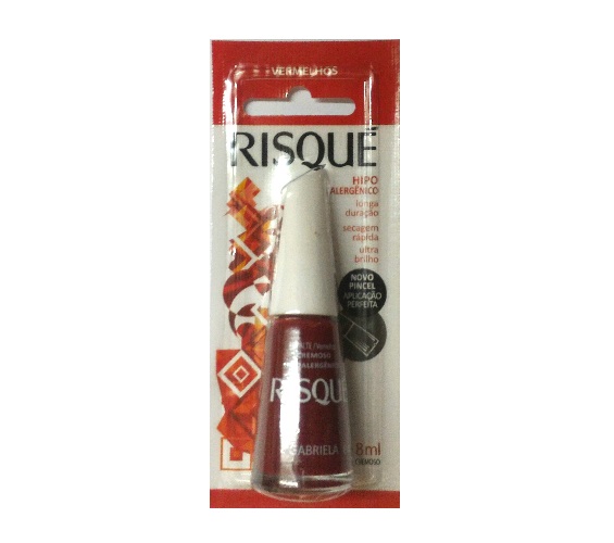 Esmalte Cremoso Gabriela Risqué Vermelhos 8ml
