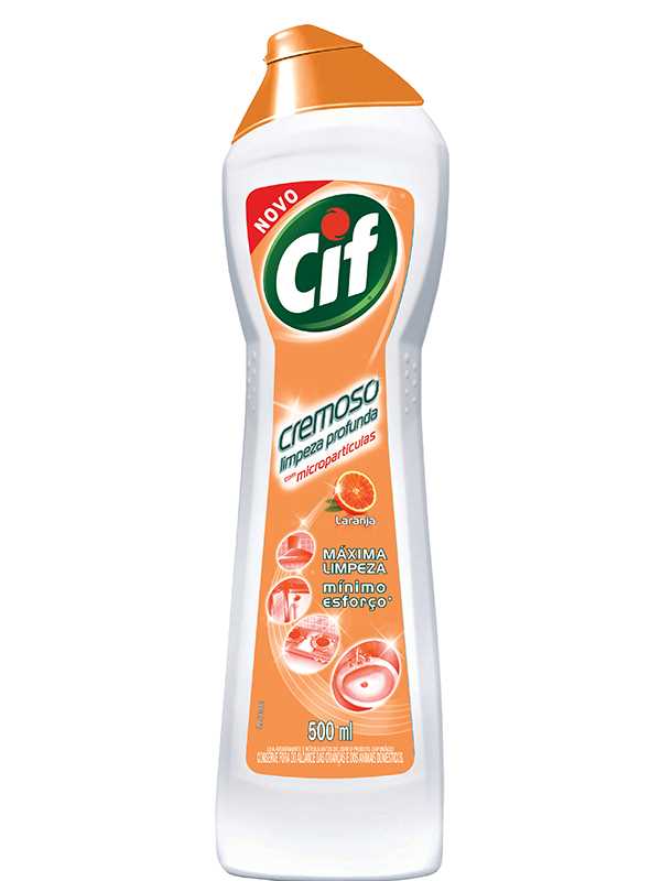Saponáceo Cremoso Multiuso Laranja Cif Squeeze 450ml