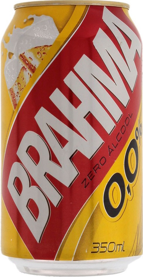 Cerveja American Lager Zero Álcool Brahma Lata 350ml