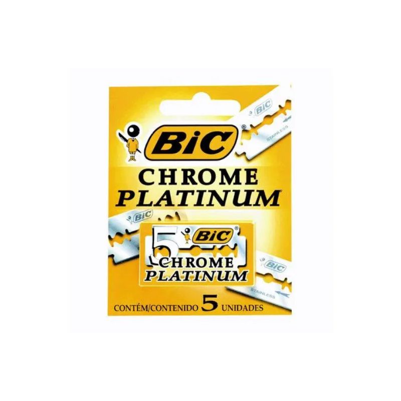 Lâmina de Barbear Bic Chrome 5UN