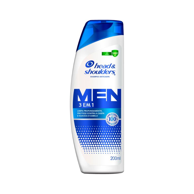 Shampoo Anticaspa Head & Shoulders Men 3 em 1 Frasco 200ml