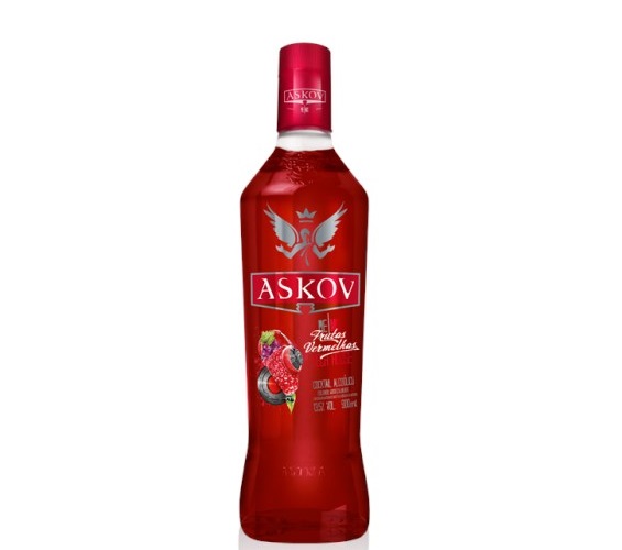 Coquetel Alcoólico Frutas Vermelhas Askov Remix Garrafa 900ml