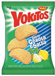 Batata Frita Ondulada Cebola e Salsa Yoki Yokitos Pacote 45g