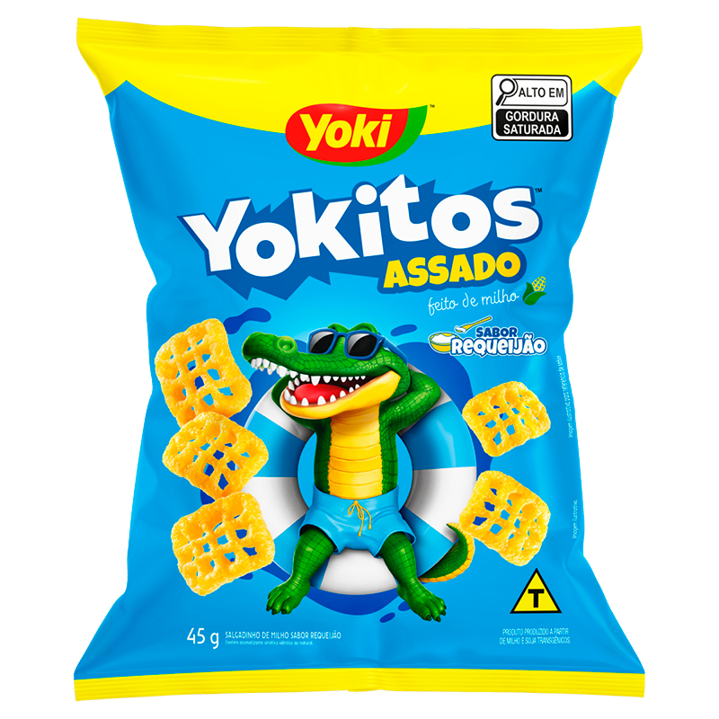 Salgadinho de Milho Queijo Yoki Yokitos Pacote 45g