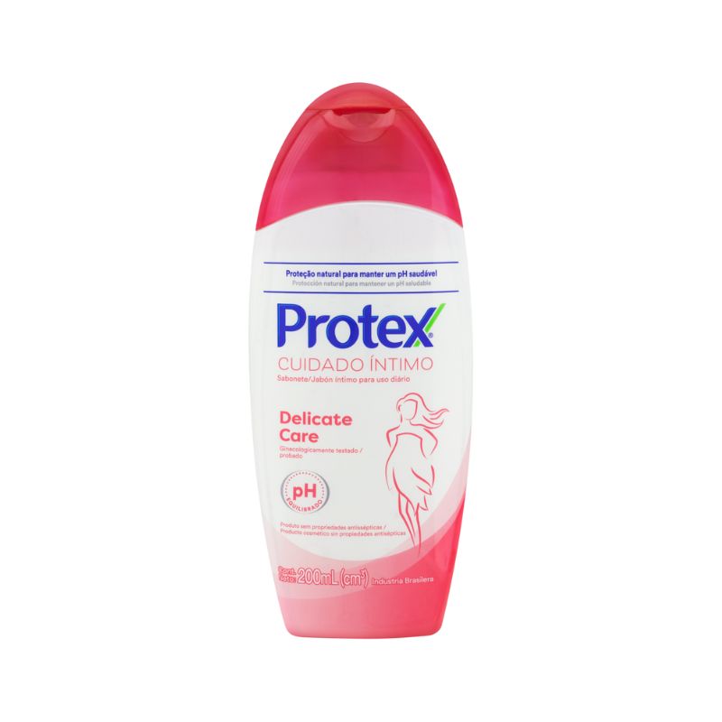 Sabonete Líquido Íntimo Delicate Care Protex Cuidado Íntimo Frasco 200ml